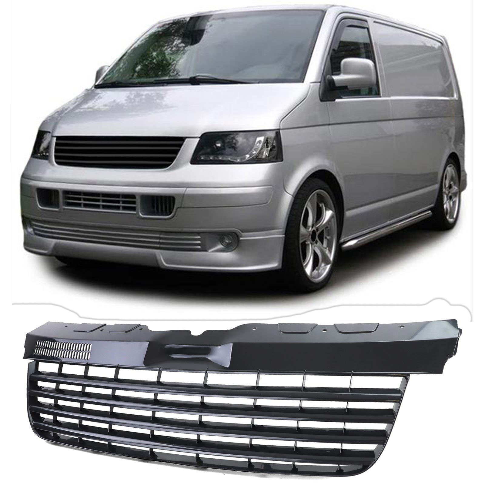 Radiator grill Transporter T5 Gloss Black